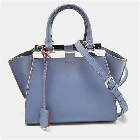 fendi 3jours blue|Fendi Leather 3Jours .